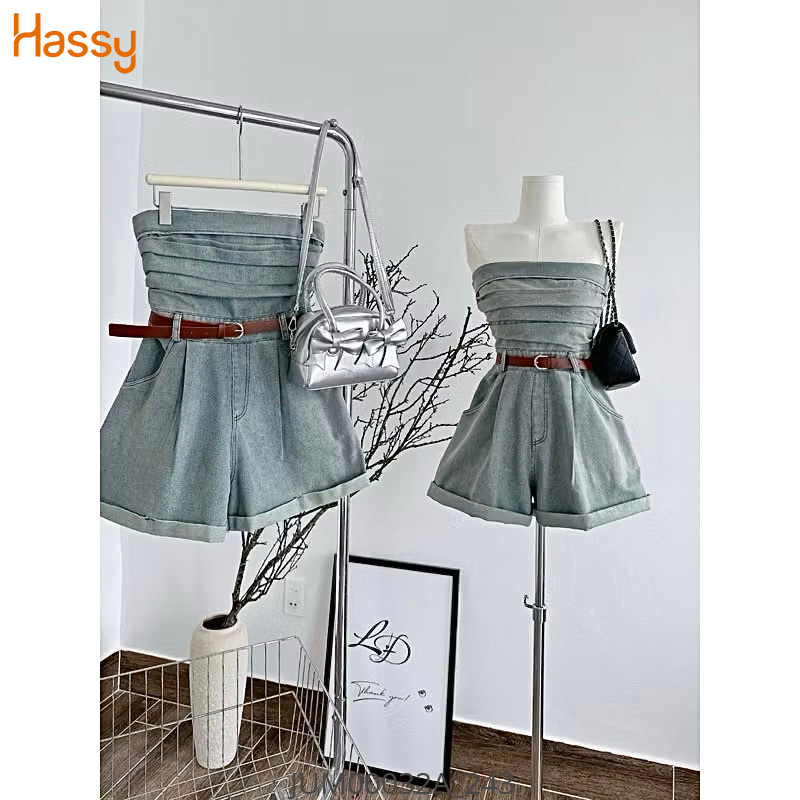 Hassy | (56) Jump Jean wash dơ xếp ngủ cự kèm nịt nâu 6997(LL) | Hassy.vn - Thời trang nữ hot trend