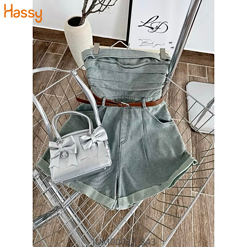 Hassy | (56) Jump Jean wash dơ xếp ngủ cự kèm nịt nâu 6997(LL) | Hassy.vn - Thời trang nữ hot trend