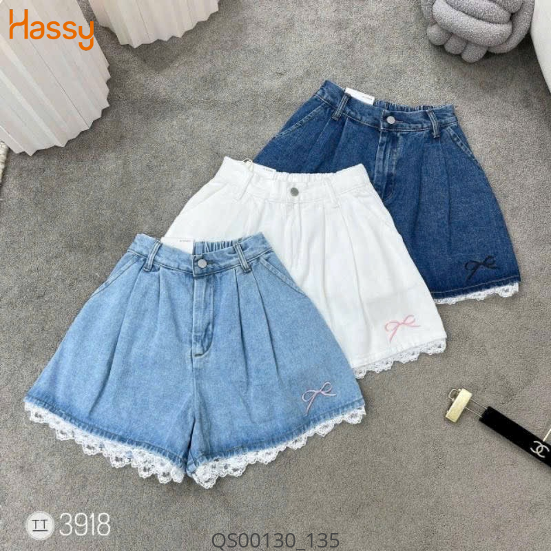 Hassy | Quần short jean ren thêu nơ CP3918 TN | Hassy.vn - Thời trang nữ hot trend