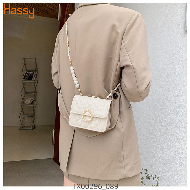 Hassy | Túi Xách Đeo Chéo QC Móc Khóa Phối Ngọc TDC214 TSTHN | Hassy.vn - Thời trang nữ hot trend